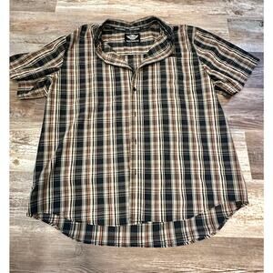 Harley Davidson Embroidered stitching Button up Shirt in men’s size XXL